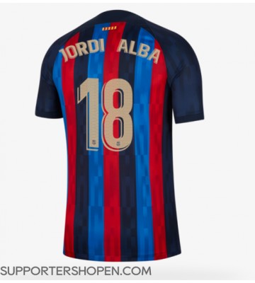 Barcelona Jordi Alba #18 Hemma Matchtröja 2022-23 Kortärmad